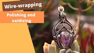 wirewrapping tutorial  polishing and oxidizing [upl. by Bergman]