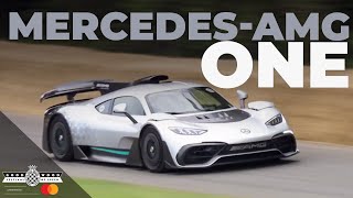 F1engined MercedesAMG One hypercar makes world debut at Goodwood  Festival of Speed [upl. by Smiley]