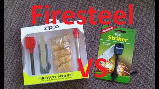 Zippo Firefast MTB vs Coghlans Flint Striker [upl. by Bena50]