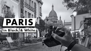 Paris en Noir et Blanc  20 Minutes de Photographie de Rue en POV [upl. by Haila]