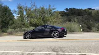 Rev9 TitaniumExhaust Audi R8 V8 200915 Sound Clip [upl. by Suidaht]