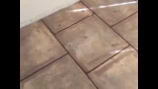 Carpet Out Tile In Part 3 Grouting and baseboard installation [upl. by Nidorf]