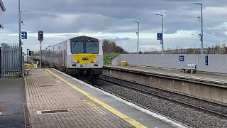 Translink NI Railways Class 201DD Sets Enterprise Gormanston [upl. by Nudnarb]