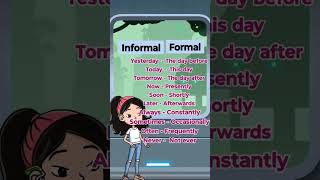 Informal ampFormal words 🪄🪄✨🎀 english englishlanguage [upl. by Sitnalta123]