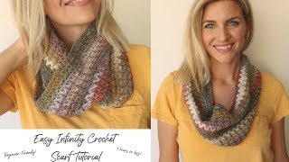 EASY Its Fall Yall Cowl Crochet Tutorial crochettutorial crochetcowl crochetwithclare [upl. by Coshow]