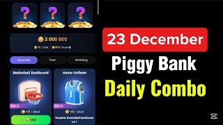 Piggy Bank Combo Today 07 December  Piggy Bank Daily Combo  Piggy Bank Combo Card [upl. by Weld992]