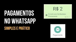 PAGAMENTOS NO WHATSAPP  Como pagar pelo WhatsApp Simples [upl. by Sarson818]