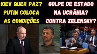 UcrÃ¢nia quotquerquot a paz mas Putin quer garantias  Golpe de Estado contra Zelensky [upl. by Dlanor]