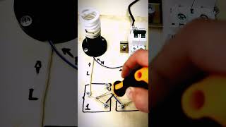 two way switch wiring  electrictrick shorts 🔥 [upl. by Geraint]