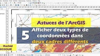 ArcGIS Astuce 05 Afficher 2 types de coordonnées dans 2 axes [upl. by Nagard]