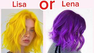 yellow or purple Lets vote in the commentsshors gift  yellow 💛purplelisalena [upl. by Airyt625]