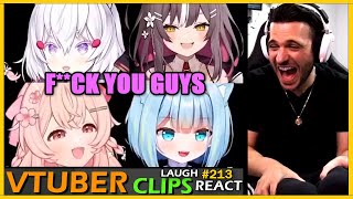 WHEN VTUBERS RAGE AGAIN  REACT and LAUGH to VTUBER clips 213 [upl. by Damali160]