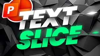 BEST PowerPoint Animation  TEXT SLICE Effect🔥 [upl. by Urial]