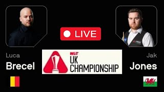 Luca Brecel Vs Jak Jones  UK Championship 2024 [upl. by Nahtnaoj]