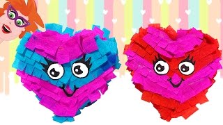 DIY mini pinata doosje in de vorm van een hartje [upl. by Branham]