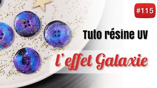 TUTO RÉSINE UV  L’effet GALAXIE 🌌 [upl. by Aihsoek]