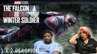 Falcon And The Winter Soldier  REACTION 1 x 2quotThe Star Spangled Manquot [upl. by Aelyak]