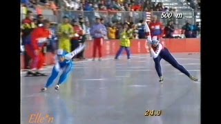 Winter Olympic Games Albertville 1992  intro  500 m Yoo  Aaftink [upl. by Cooe169]