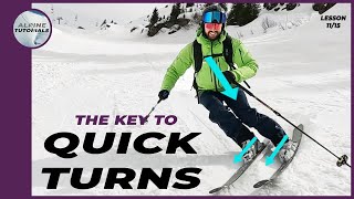 How to RIP ON SKIS  The key to Quick Turns [upl. by Louis]