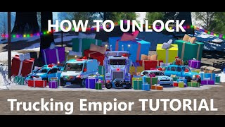 How to get the limited Christmas trucks in trucking empire [upl. by Yeliac]