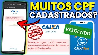 Muitos CPF CADASTRADO no CAIXA TEM RESOLVA AGORA [upl. by Eiclehc266]