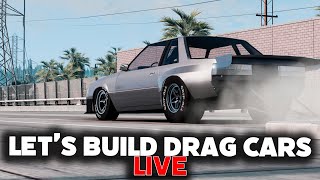 🔴Time To Build Our Cars For The DragRP Event Tonight  BeamNG [upl. by Ocsecnarf431]