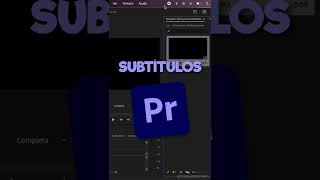 ¿Cómo poner SUBTÍTULOS en PREMIERE PRO  Tutorial fácil y rápido para MaciOsWindows  Shorts [upl. by Nogam]