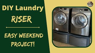 DIY WasherDryer Pedestal [upl. by Fritts]