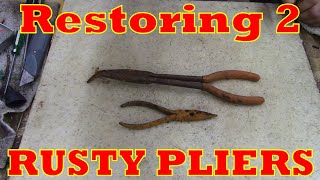 Restoring 2 rusty PLIERS [upl. by Toth361]