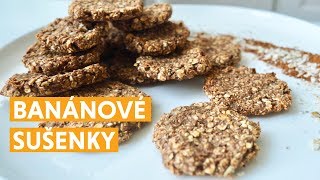 Zdravý recept od blogerky Gábi v kuchyni FIT banánové sušenky [upl. by Carmella]