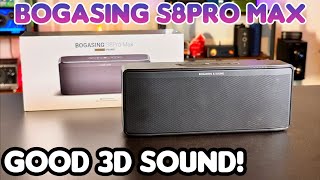 Bogasing S8pro Max  Soundtest quotFINALLY GOOD 3DSPATIAL SOUND BT SPEAKERquot [upl. by Emmanuel]