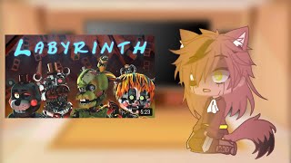 Fnaf 1 reacts to “Labyrinth” ❤️Part 4🖤 [upl. by Spike]