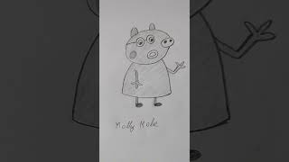 Molly mole Drawing youtubeshorts draw easy viral drawing peppapig [upl. by Tomkiel897]