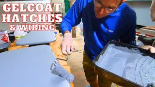 How To GelCoat and Non Skid Boat Hatches  Wiring and Plumbing Your Boat [upl. by Noerb]