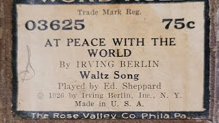 At Peace With The World  Waltz Song  Ideal Word Roll 03625 [upl. by Bidget858]