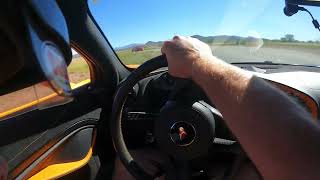 McLaren 720s Spider  139’s at Inde Motorsports Ranch including off track moment [upl. by Niryt]