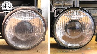 BMW E30 Headlight Restoration  BMW E30 325i Sport Restoration E6 S1 [upl. by Broome]