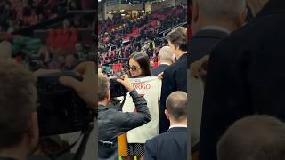 Olivia Rodrigo and Louis Partridge at Manchester United Game oliviarodrigo louispartridge [upl. by Tasiana553]