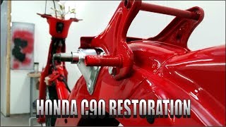 Just Stand There Part 4  Honda C90 FULL RESTORATION [upl. by Chevy]