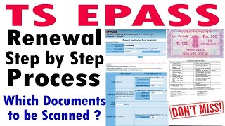 TS EPASS Scholarships For Renewal Registration [upl. by Amerak]