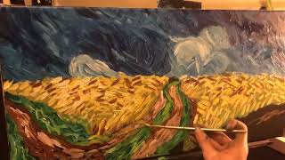 Reproducing Wheatfield With Crows by Vincent Van Gogh [upl. by Guimond]