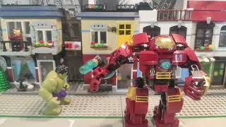 Lego Avengers The Hulk Buster Smash Speed build animation 76031 [upl. by Ayikaz481]