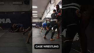 Cage Wrestling 5050 Clinch to Back Take in MMA MMA CageWork MMAtechnique FightIQ baliMMA [upl. by Dell82]