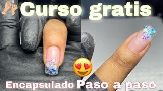 CLASE3 encapsulado básico en uñas acrílicas principiantes [upl. by Lecia507]