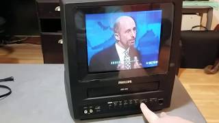 Philips 9quot ACDC TVVCR combo 2001 [upl. by Esirehc]