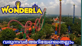 വണ്ടർലയിൽ വരുന്നവർ അറിയേണ്ടതെല്ലാം  Wonderla Amusement Theme Park Kochi  Wonderla kochi  4K [upl. by Anairuy367]