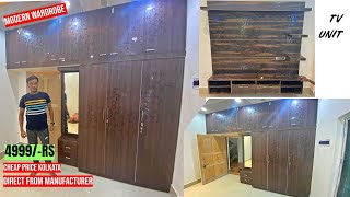 CHEAP FURNITURE MARKET KOLKATA  FULL HEIGHT WARDROBE ALMIRAH  Wholesale Price [upl. by Jessen]