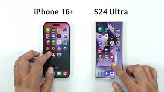 iPhone 16 Plus vs Samsung S24 Ultra Speed Test [upl. by Octavus407]