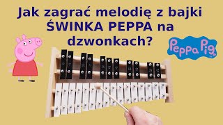 ŚWINKA PEPPA PEPPA PIG 🎶  Dzwonki chromatyczne cymbałki Instrumental cover amp tutorial [upl. by Peder]