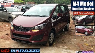 Mahindra Marazzo M4 Model Detailed Review with On Road Price  Marazzo M4 FeaturesInterior [upl. by Aleit]